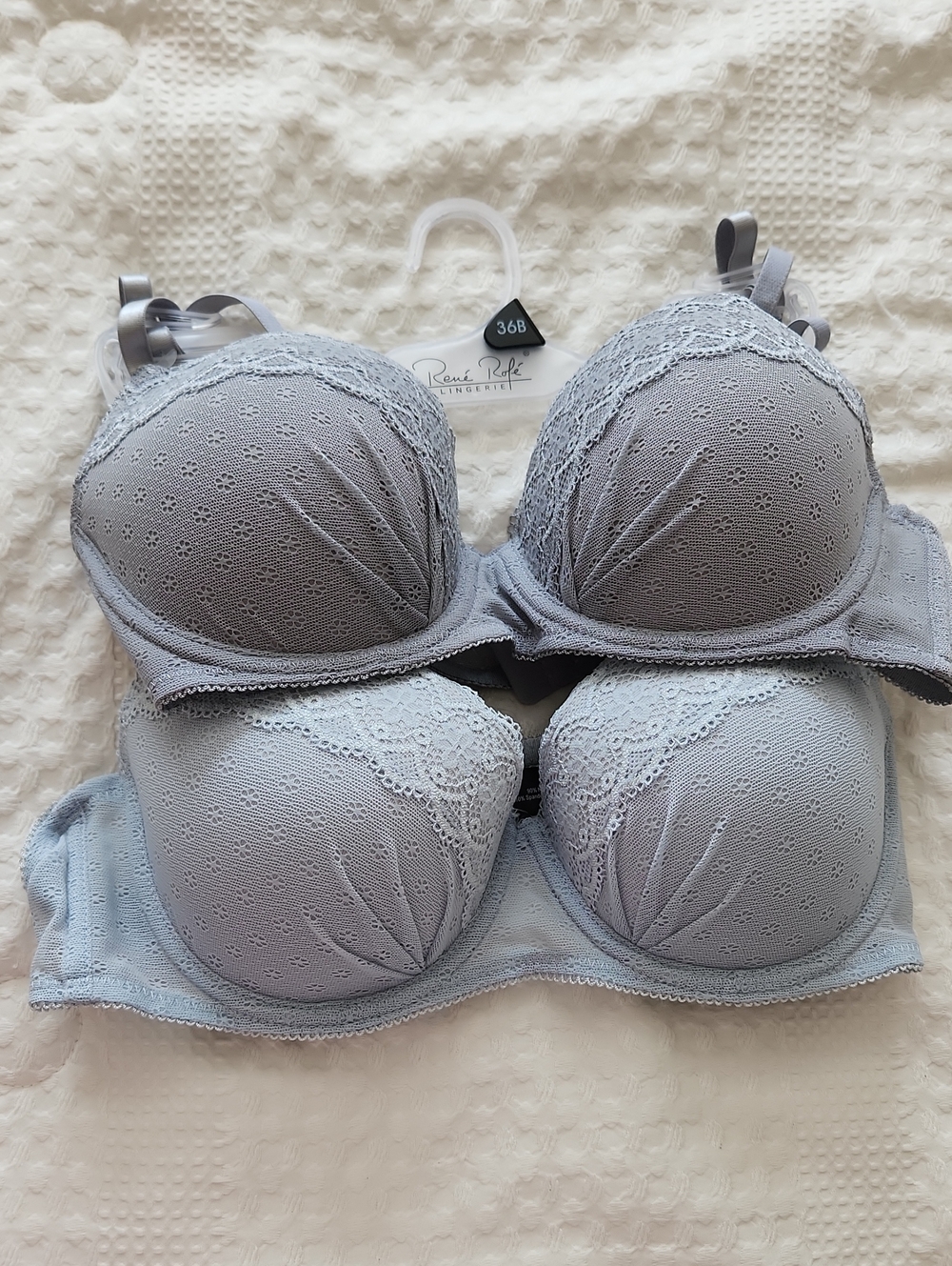 Light Gray Lace Push-Up Bra - Women Intimates